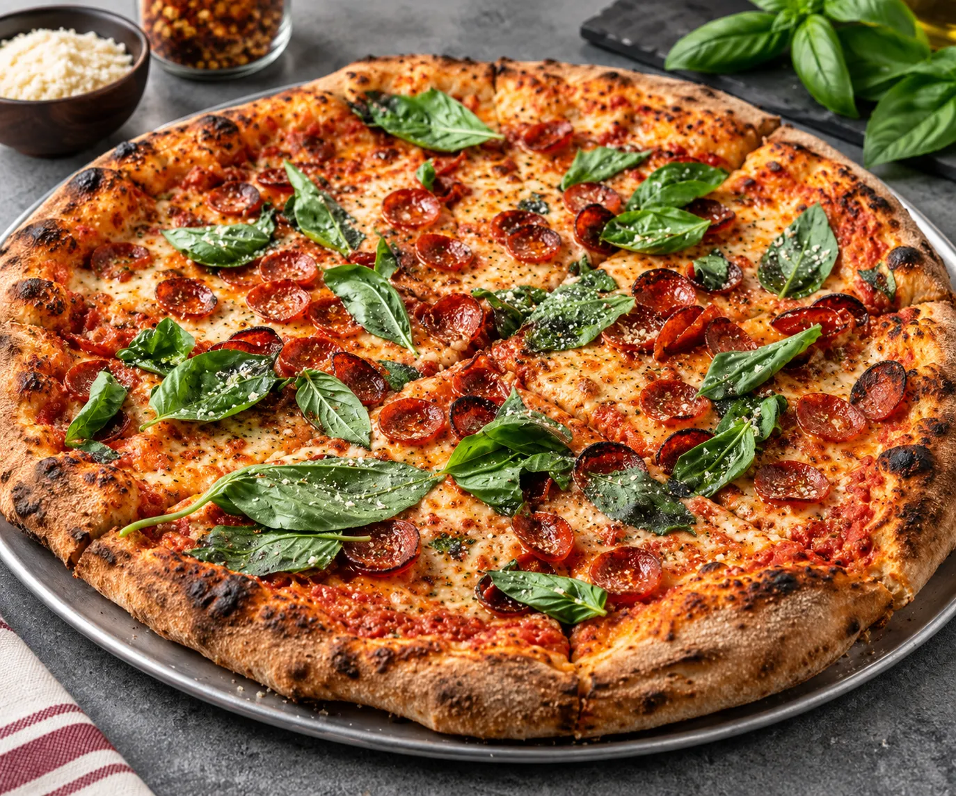 Roman style pizza at Castelli Mercato Italian market near Fiddlers Green Road, Ancaster