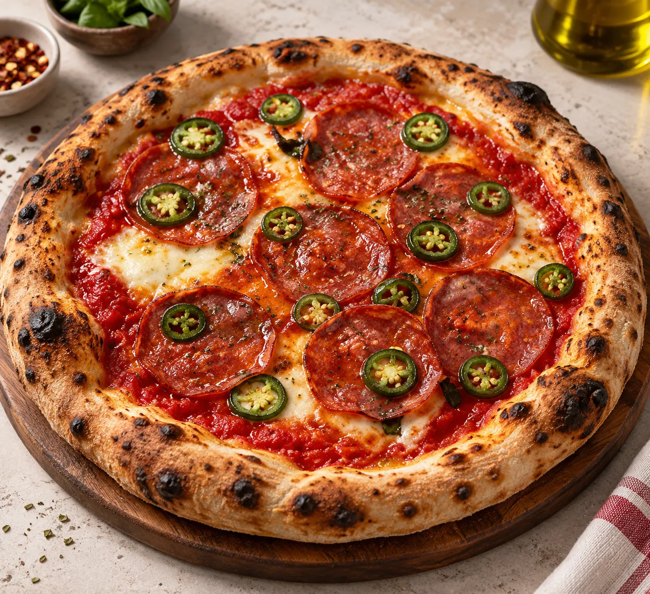 NY Diavola pizza from Castelli Mercato - Italian food delivery to Waterdown, Hamilton, ON